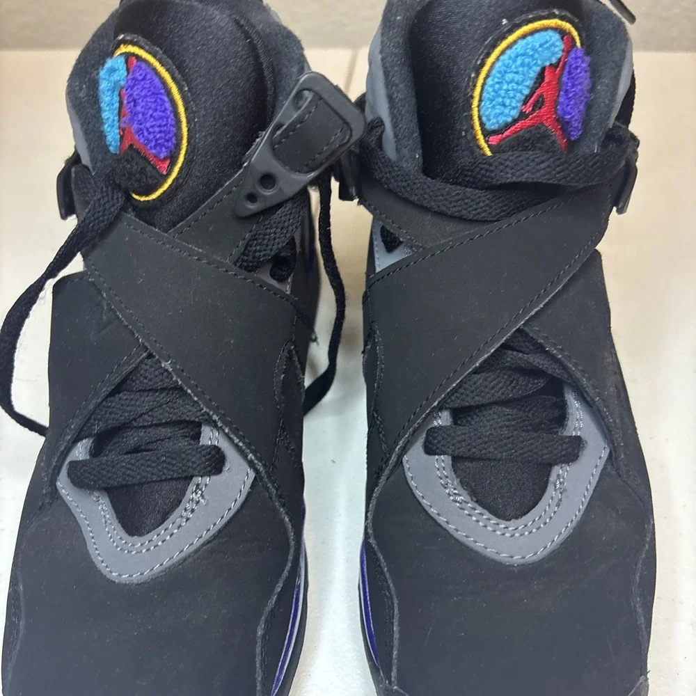 Size 4Y- Jordan 8 Retro‎ 2015 Mid Aqua NO BOX